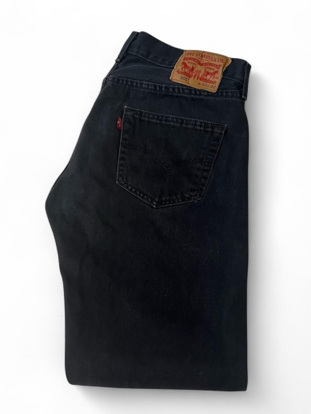Vintage 501 Levi Low Rise Black Jeans